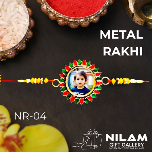 Round Customized Photo Rakhi