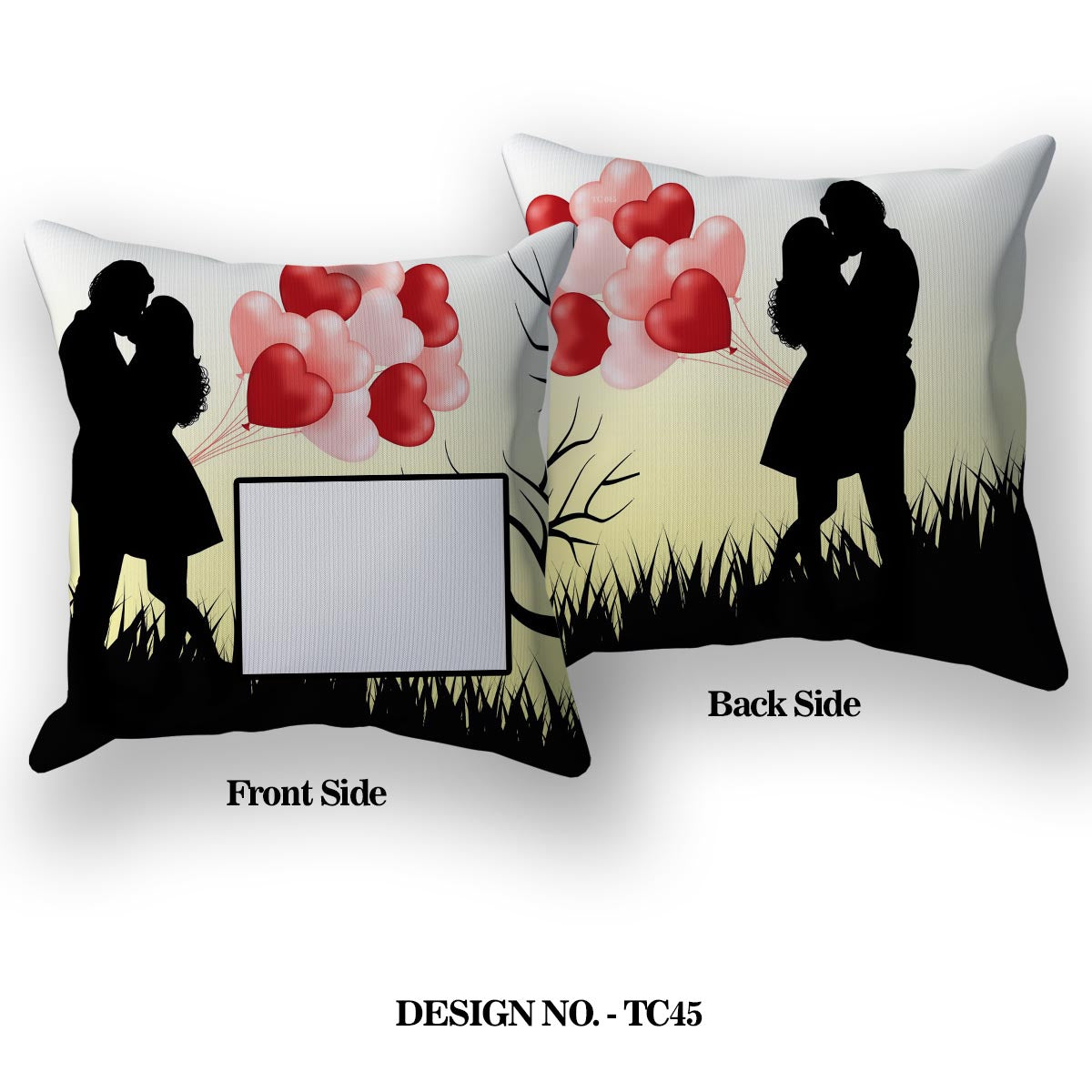 Couple With Love Satin Pillow