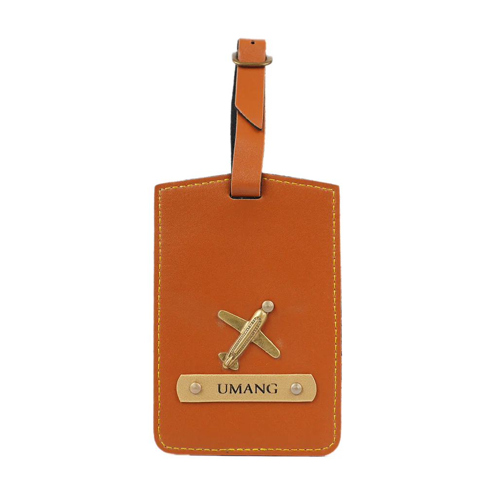 Personalized Luggage Tag With Passport Cover Combo