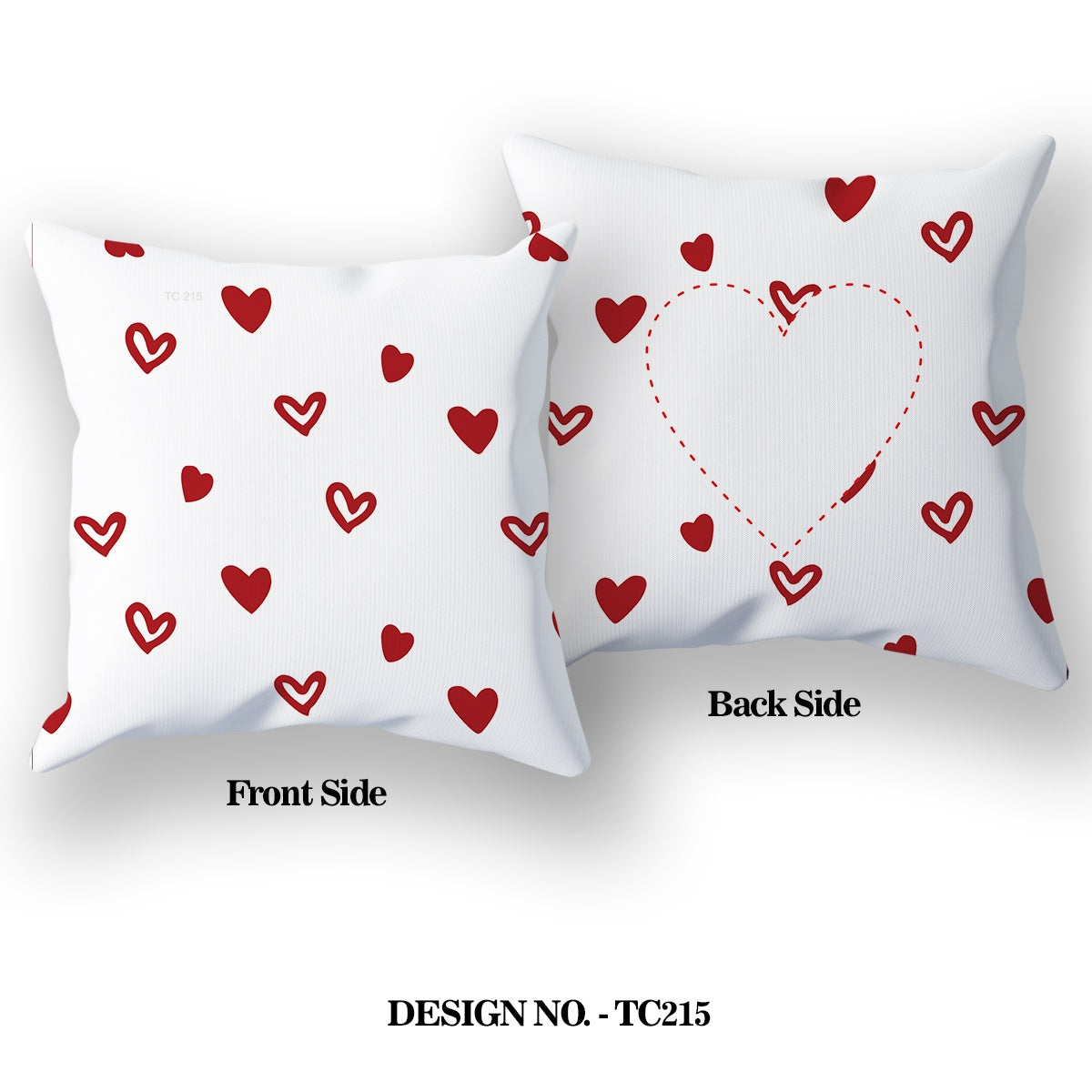 Heart with love Satin Pillow