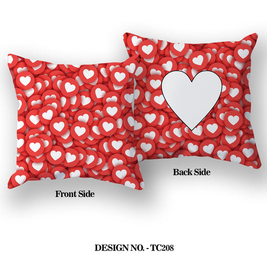 Heart with love Satin Pillow