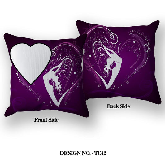 Heart with love Satin Pillow