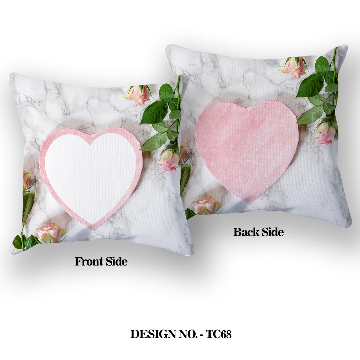 Heart with love Satin Pillow