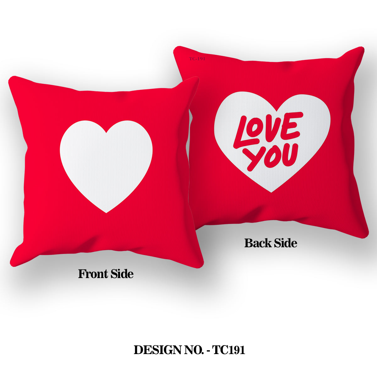 I Love You Romantic Satin Pillow