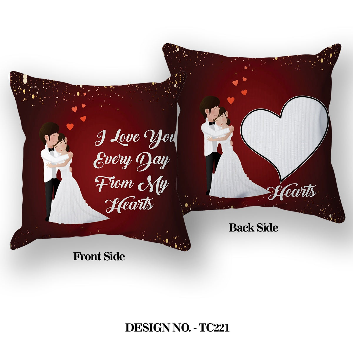 I Love You Romantic Satin Pillow