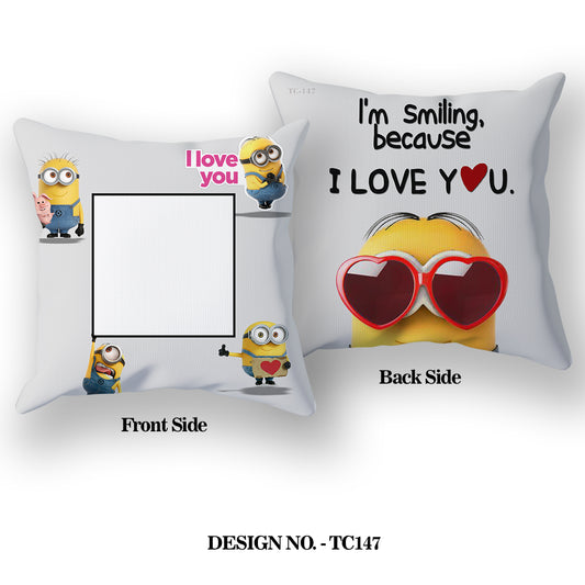 I Love You Romantic Satin Pillow