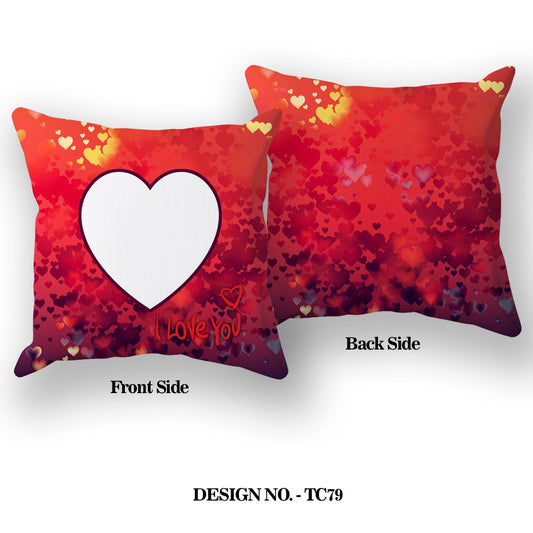 I Love You Romantic Satin Pillow