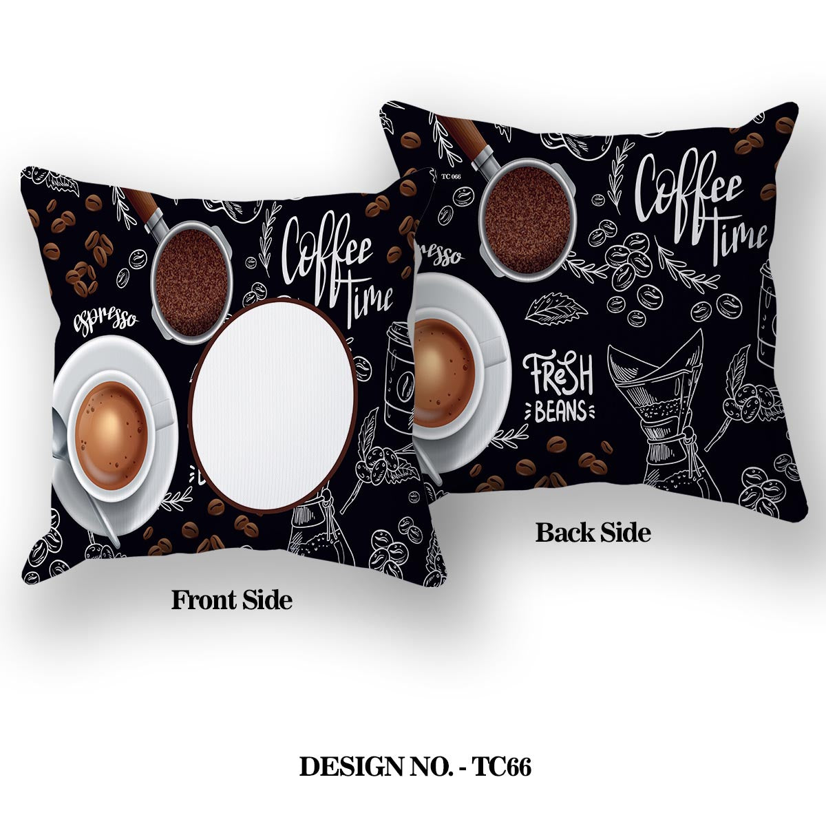 Coffe Lovers Satin Pillow