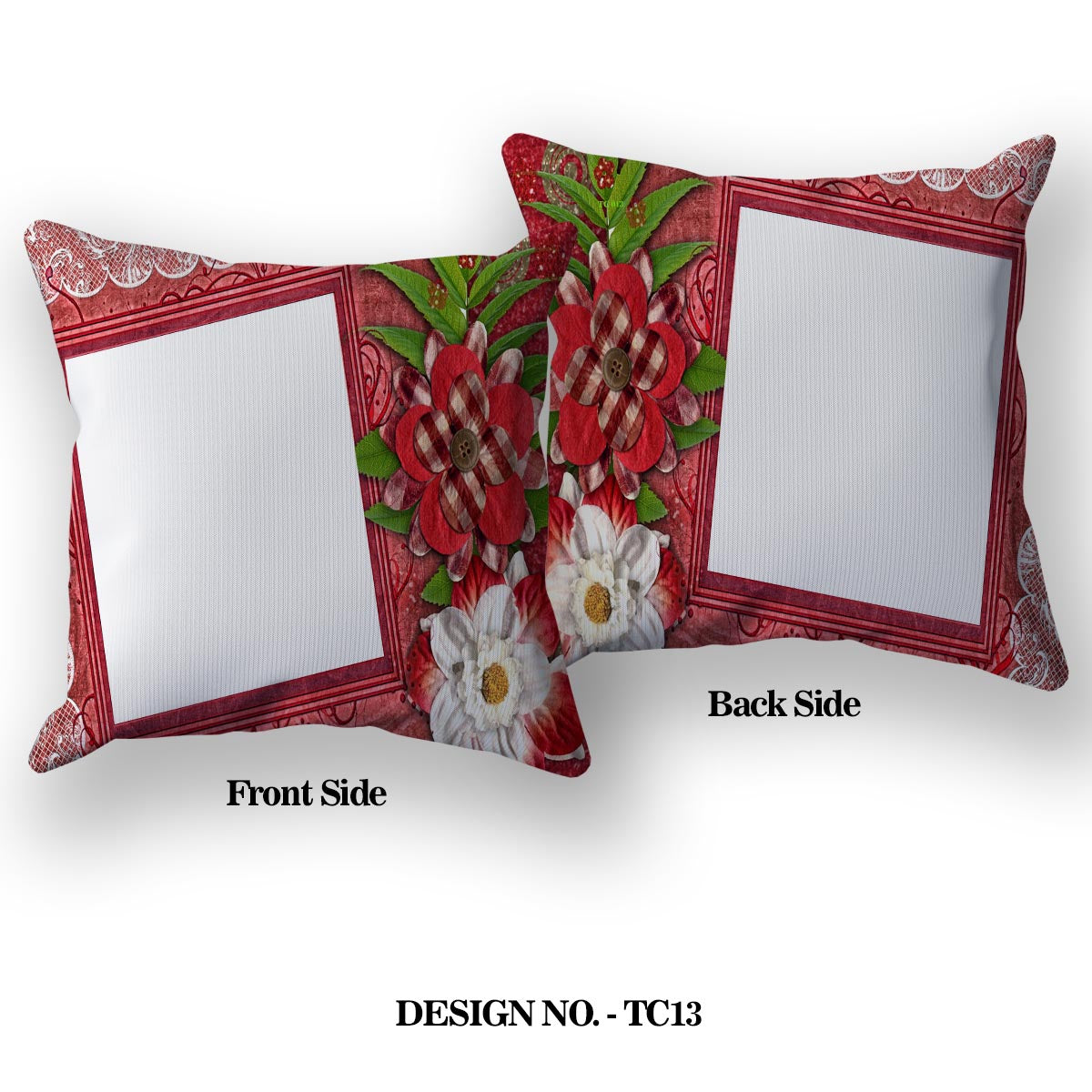 Floral Design Satin Pillow