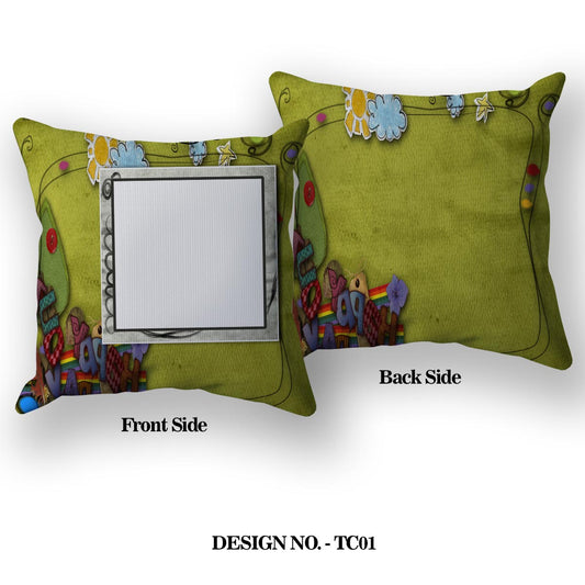 Floral Design Satin Pillow