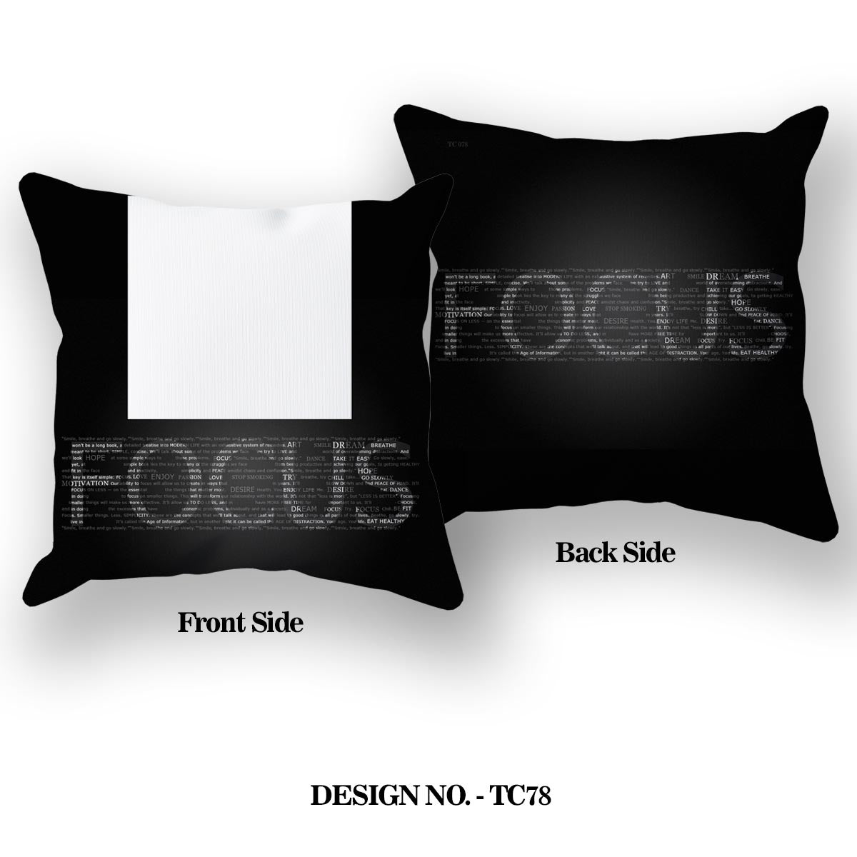 Focus For Motivation Satin Pillow