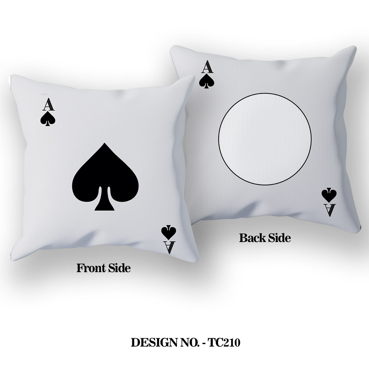 Ace Of Spades Satin Pillow