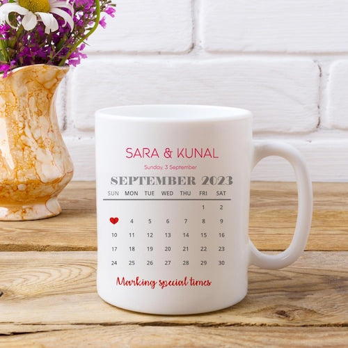 CUSTOMISED CALENDER PHOTO MUG