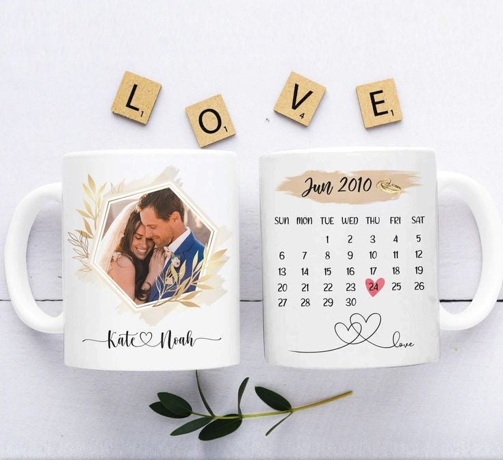 CUSTOMISED CALENDER PHOTO MUG