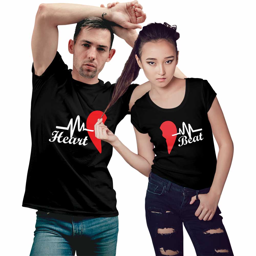 Heart Beat Couple T-shirt