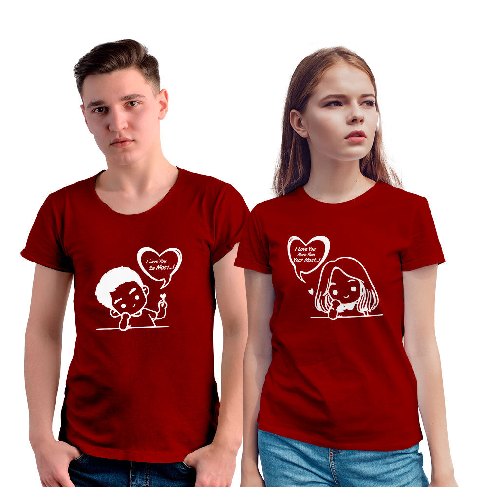 Love You The Most Couple T-shirt