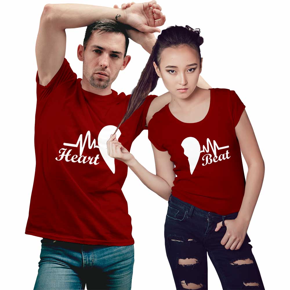 Heart Beat Couple T-shirt