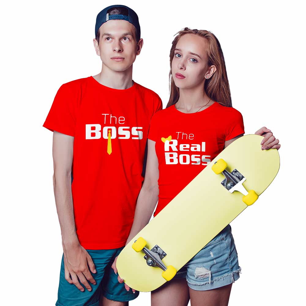 Boss and Real Boss Couple T-shirt