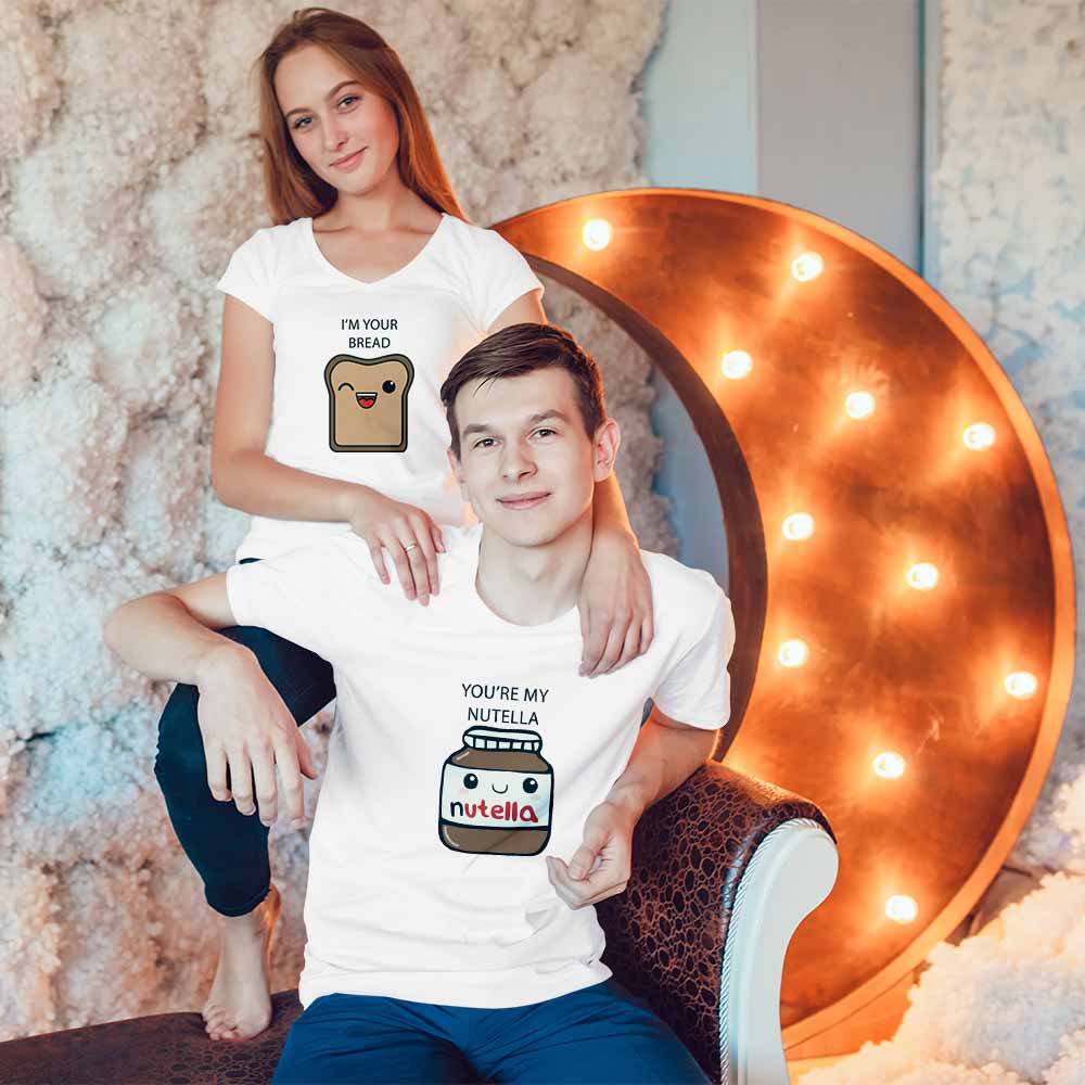 Nutella and Bread Couple T-shirt