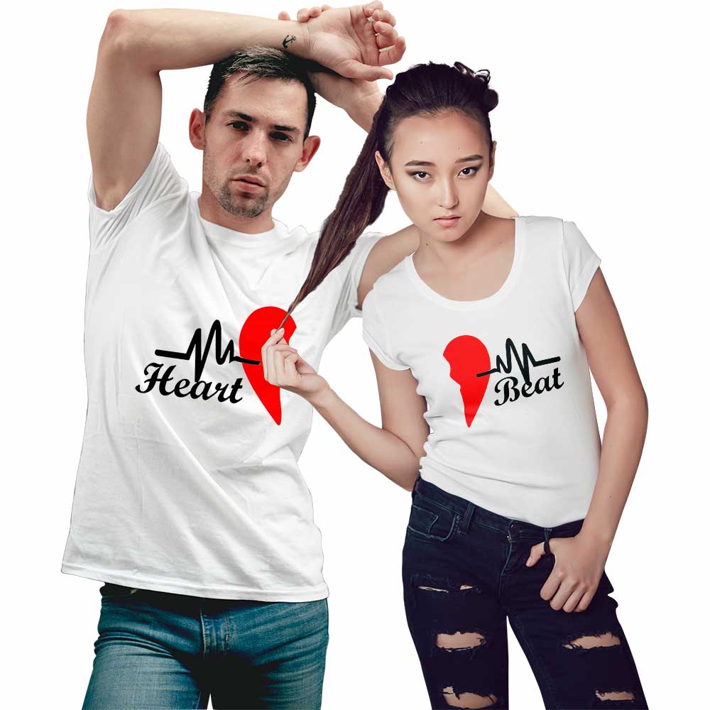 Heart Beat Couple T-shirt