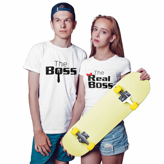 Boss and Real Boss Couple T-shirt