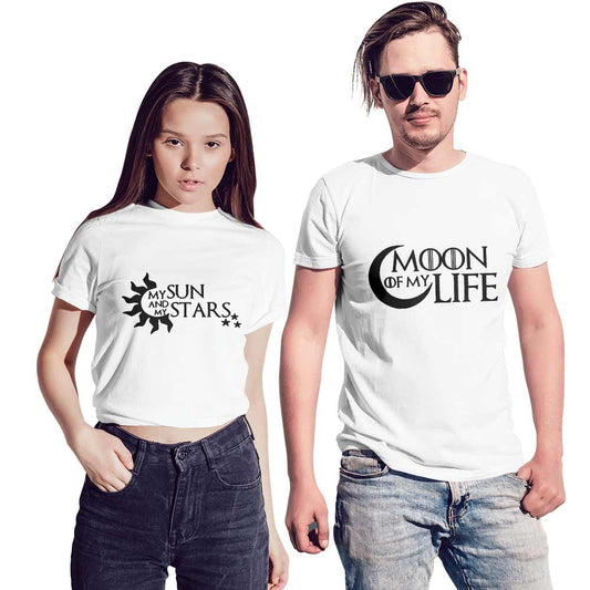 Moon of My Life & My Sun and Stars Couple T-shirt