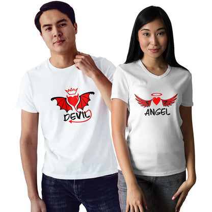 Devil and Angel Couple T-shirt