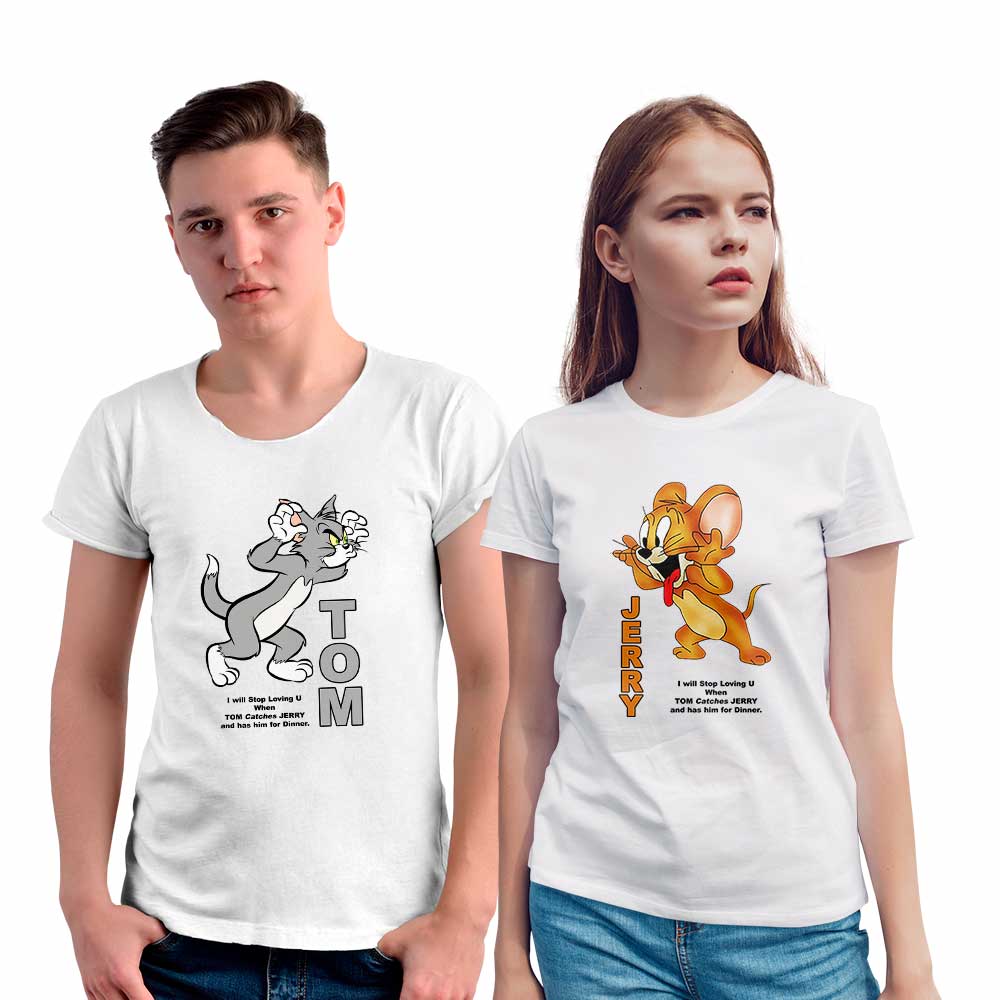 Tom and Jerry Couple T-shirt