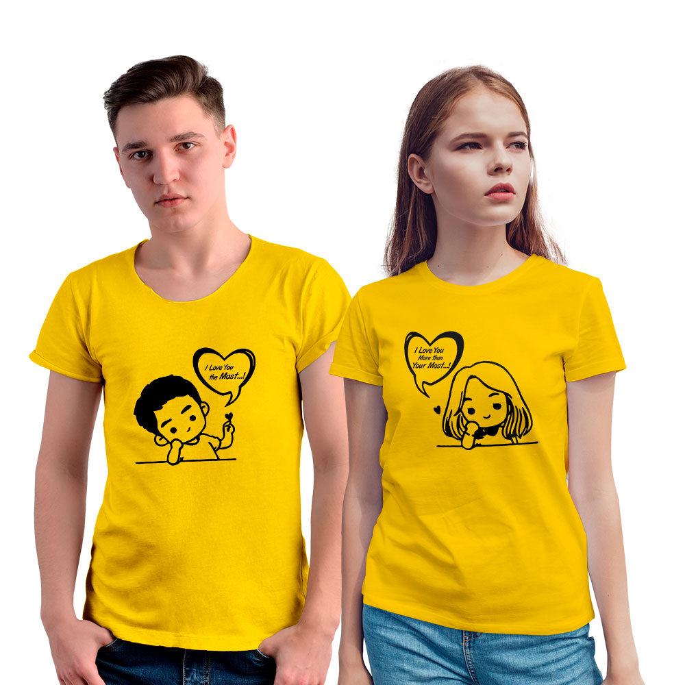 Love You The Most Couple T-shirt