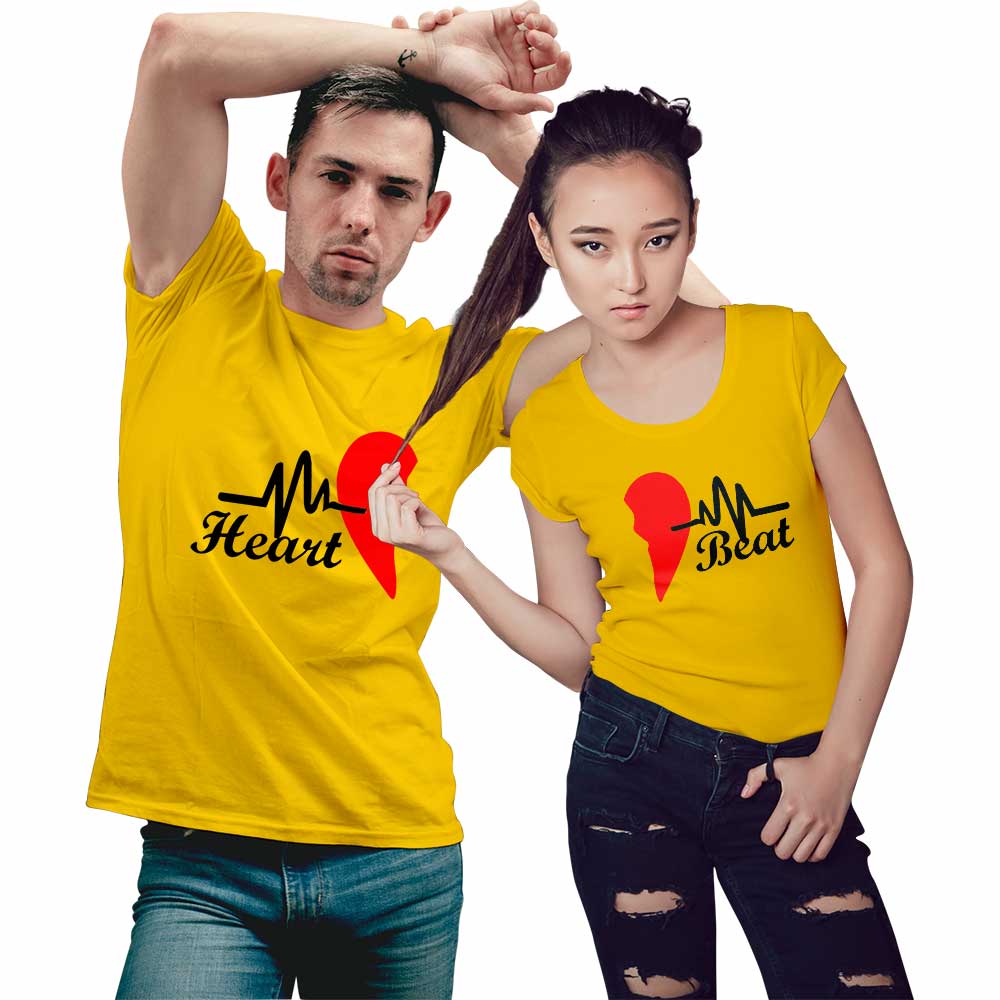 Heart Beat Couple T-shirt