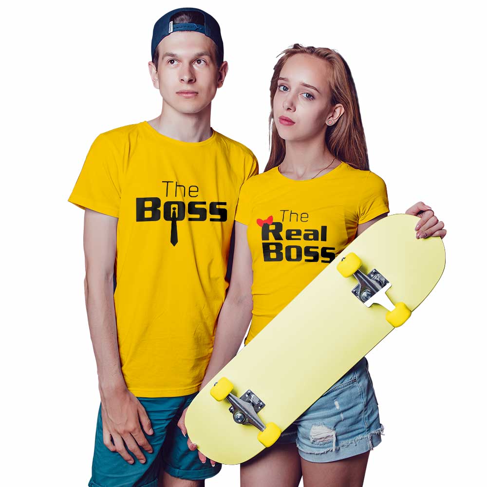 Boss and Real Boss Couple T-shirt