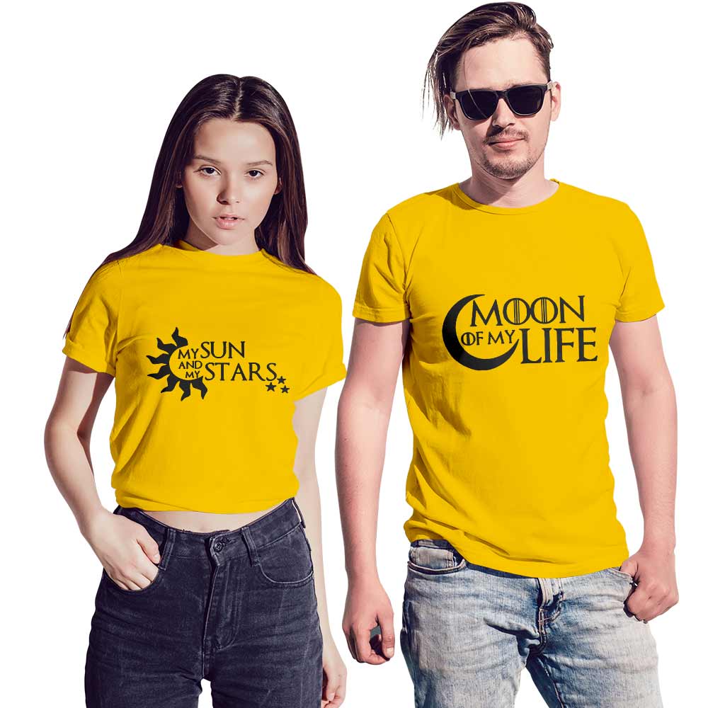 Moon of My Life & My Sun and Stars Couple T-shirt