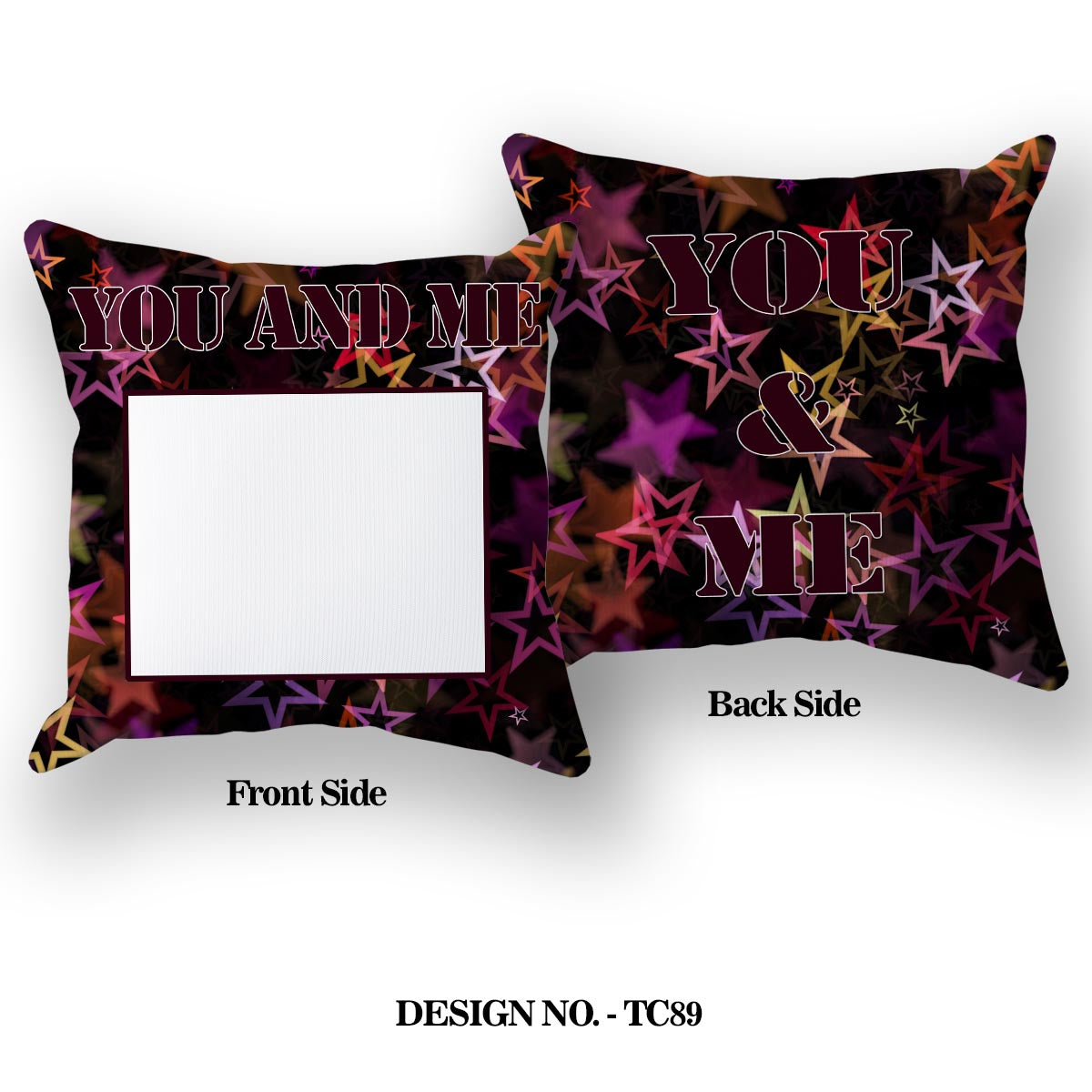 You&Me Satin Pillow