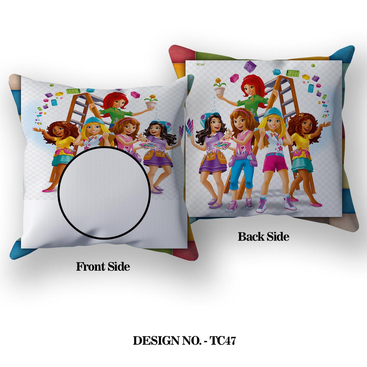 Best Freinds BFF Satin Pillow