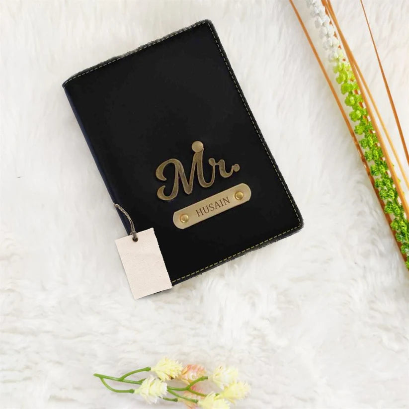 Personalized Leather Passport Cover