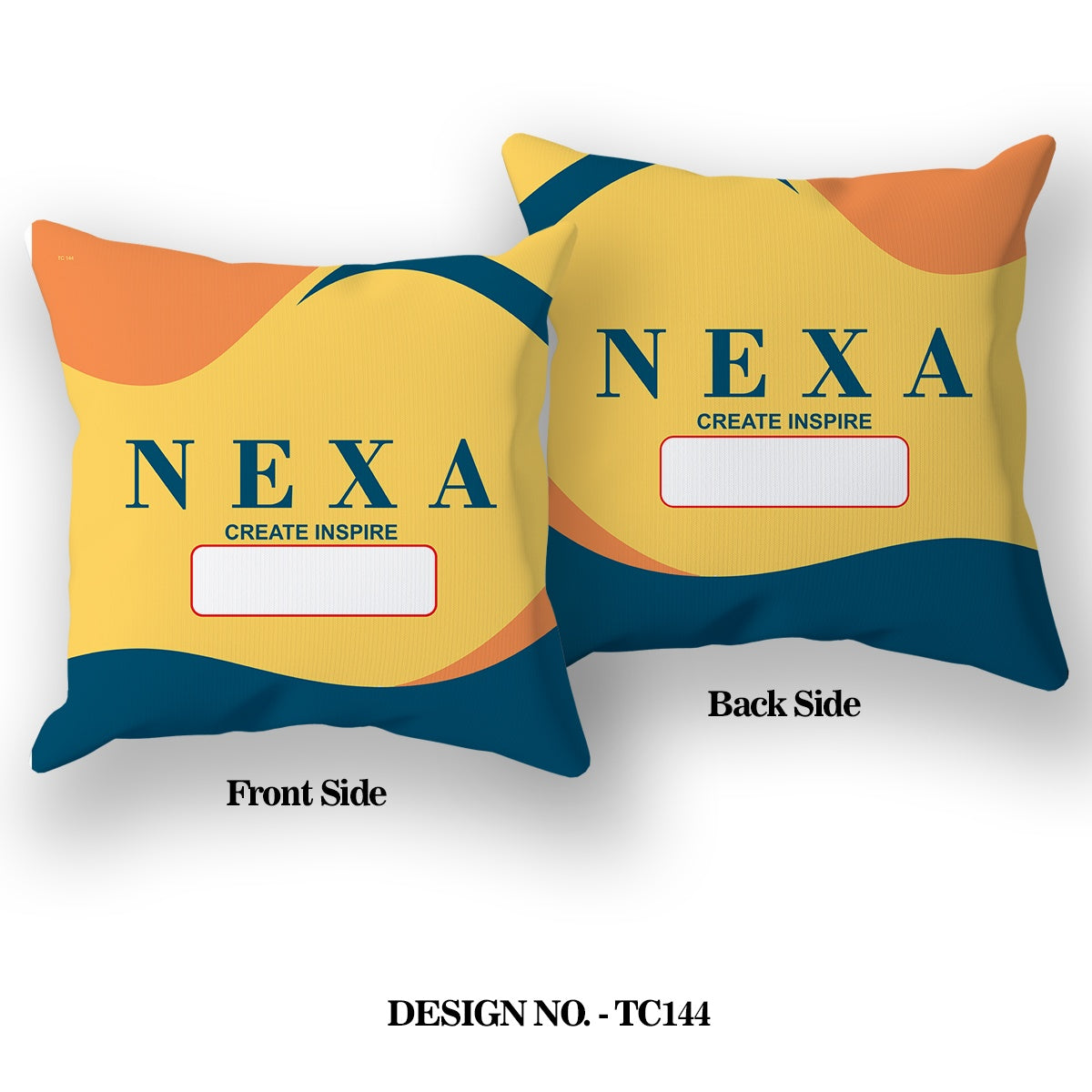 NEXA Car Logo With Customized Name Satin Pillow