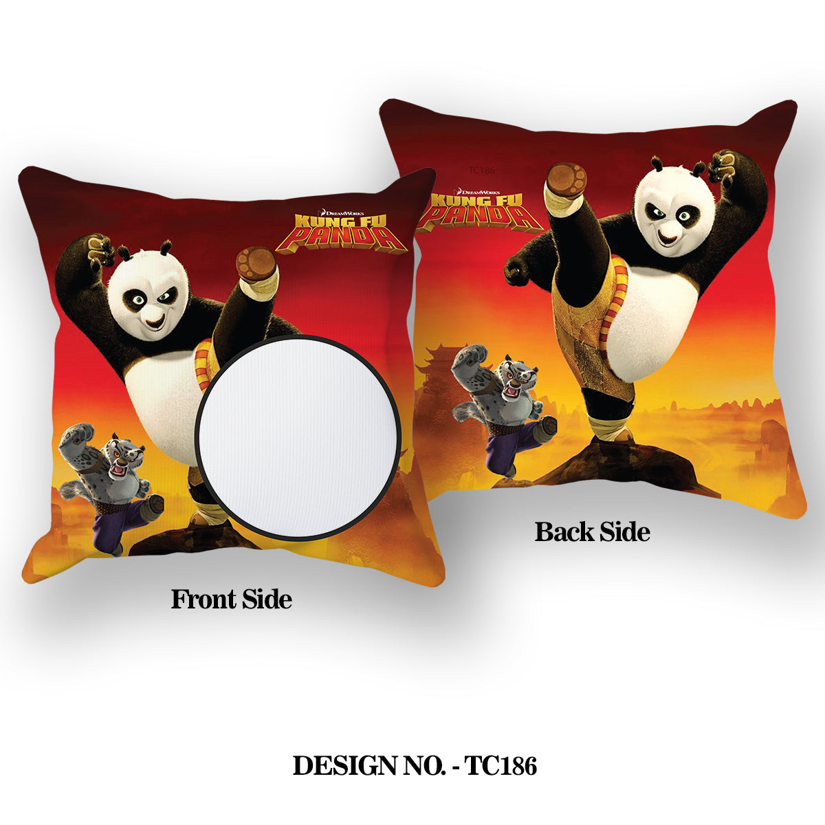 Kung Fu panda Satin Pillow