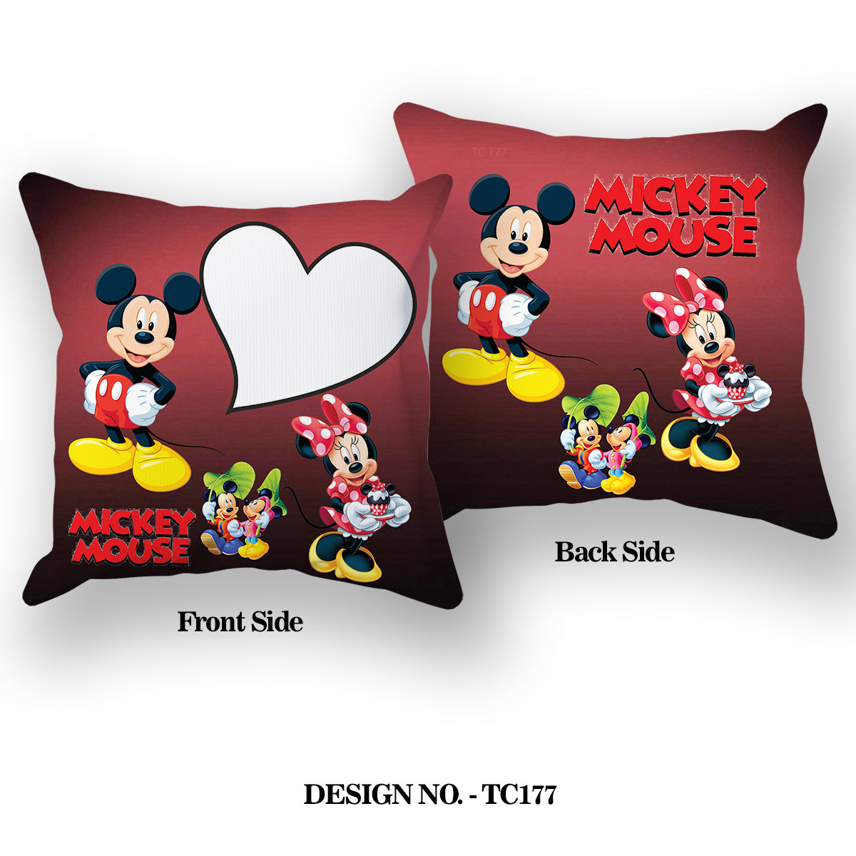 Mickey Mouse Satin Pillow