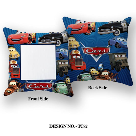 Cartoon Car Satin Pillow