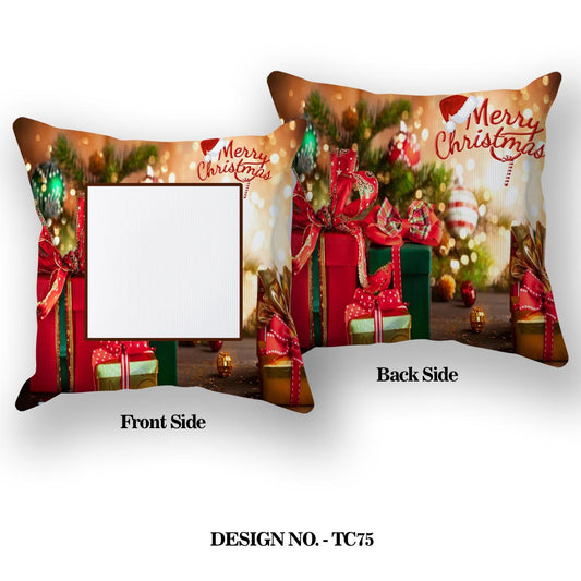 Merry Christmas Satin Pillow