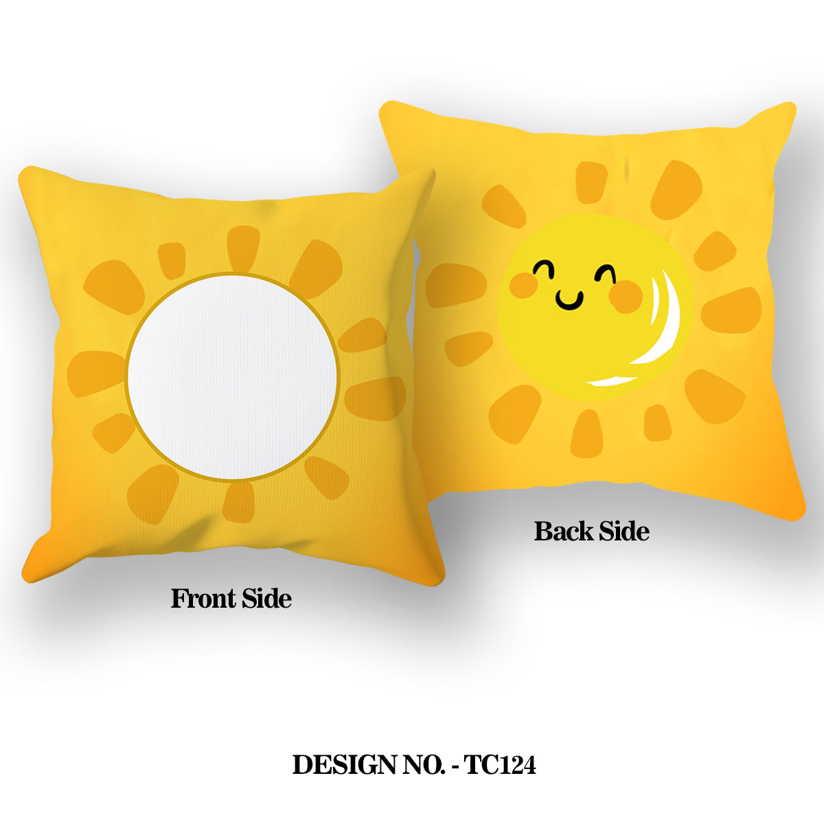 Sunshine Emoji Satin Pillow