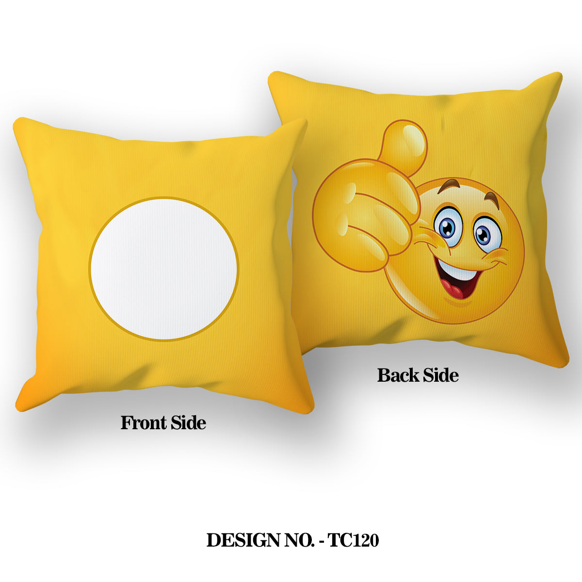 Blushing Face Emoji Satin Pillow