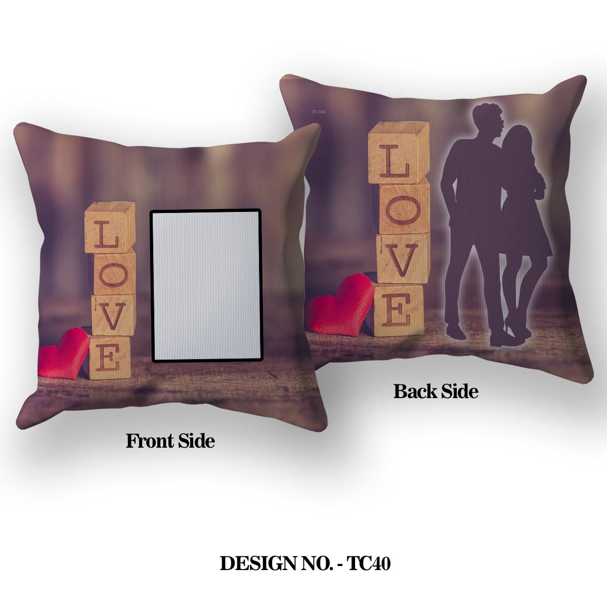 Romantic LOVE Satin Pillow