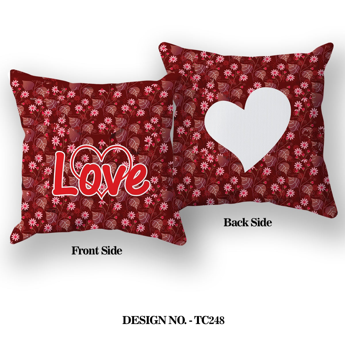 Romantic LOVE Satin Pillow