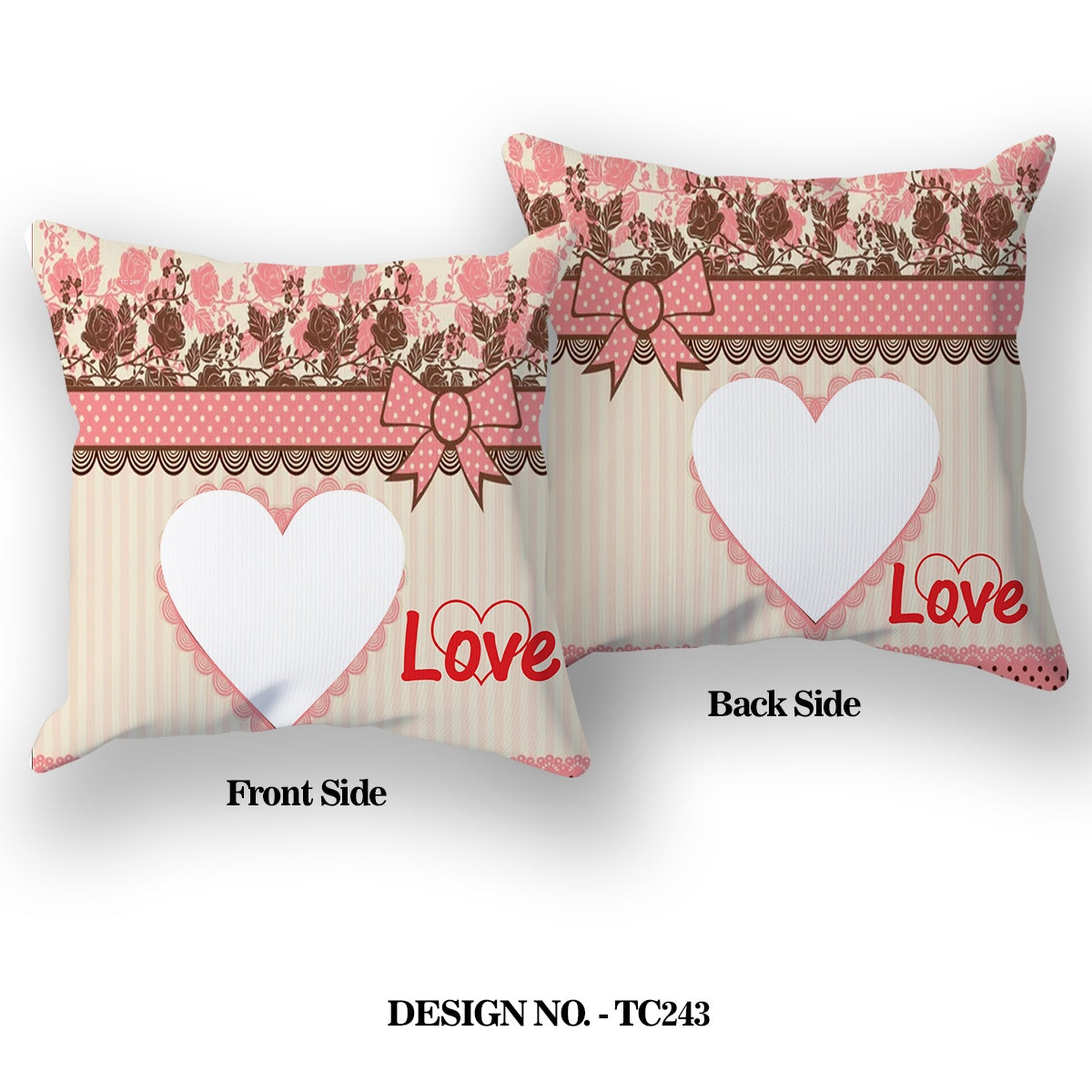 Romantic LOVE Satin Pillow