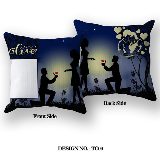 Romantic LOVE Satin Pillow