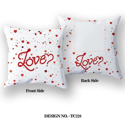 Romantic LOVE Satin Pillow