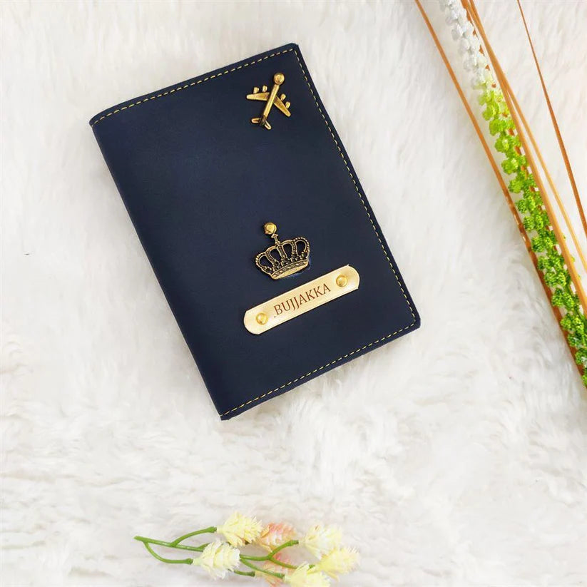 Personalized Leather Passport Cover